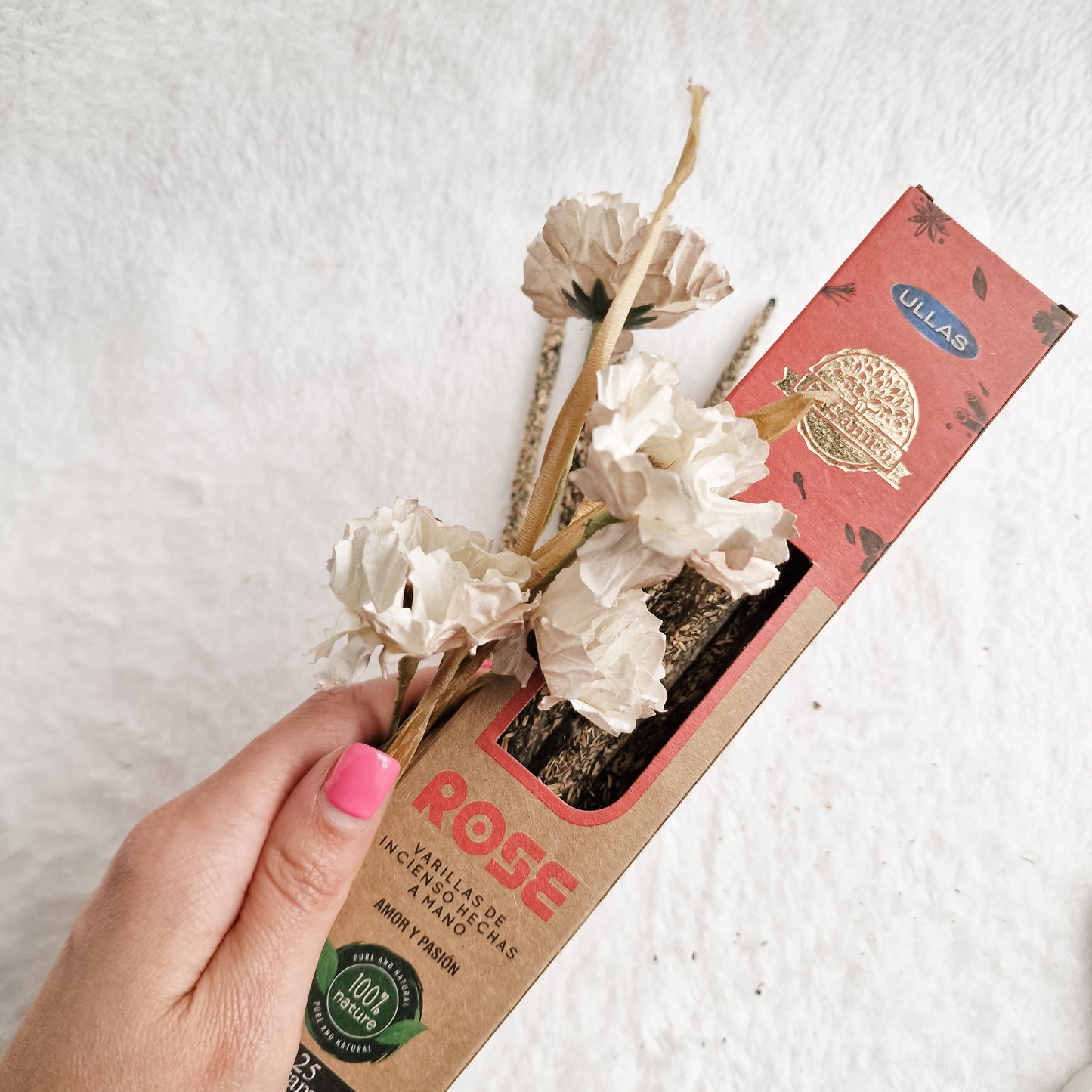 Incienso Orgánico Rosas