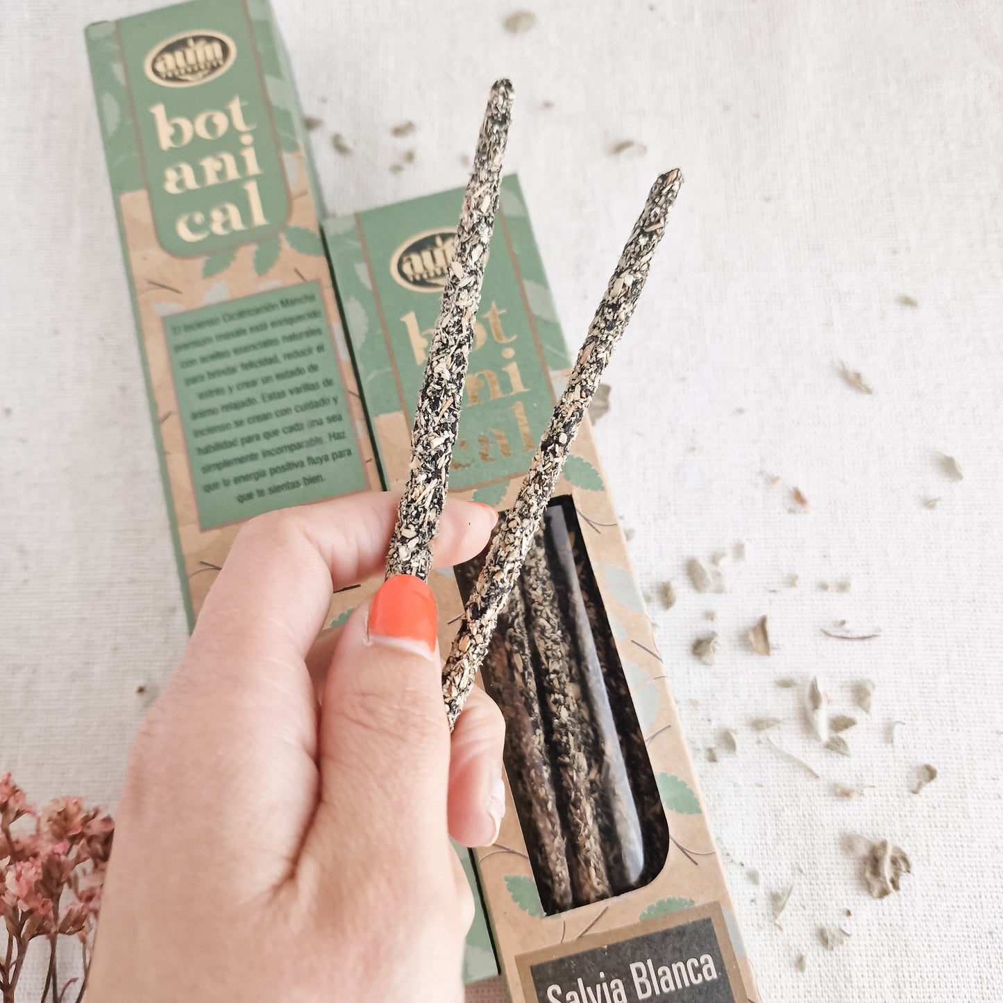 Incienso Orgánico Salvia Blanca, Lavanda y Eucalipto