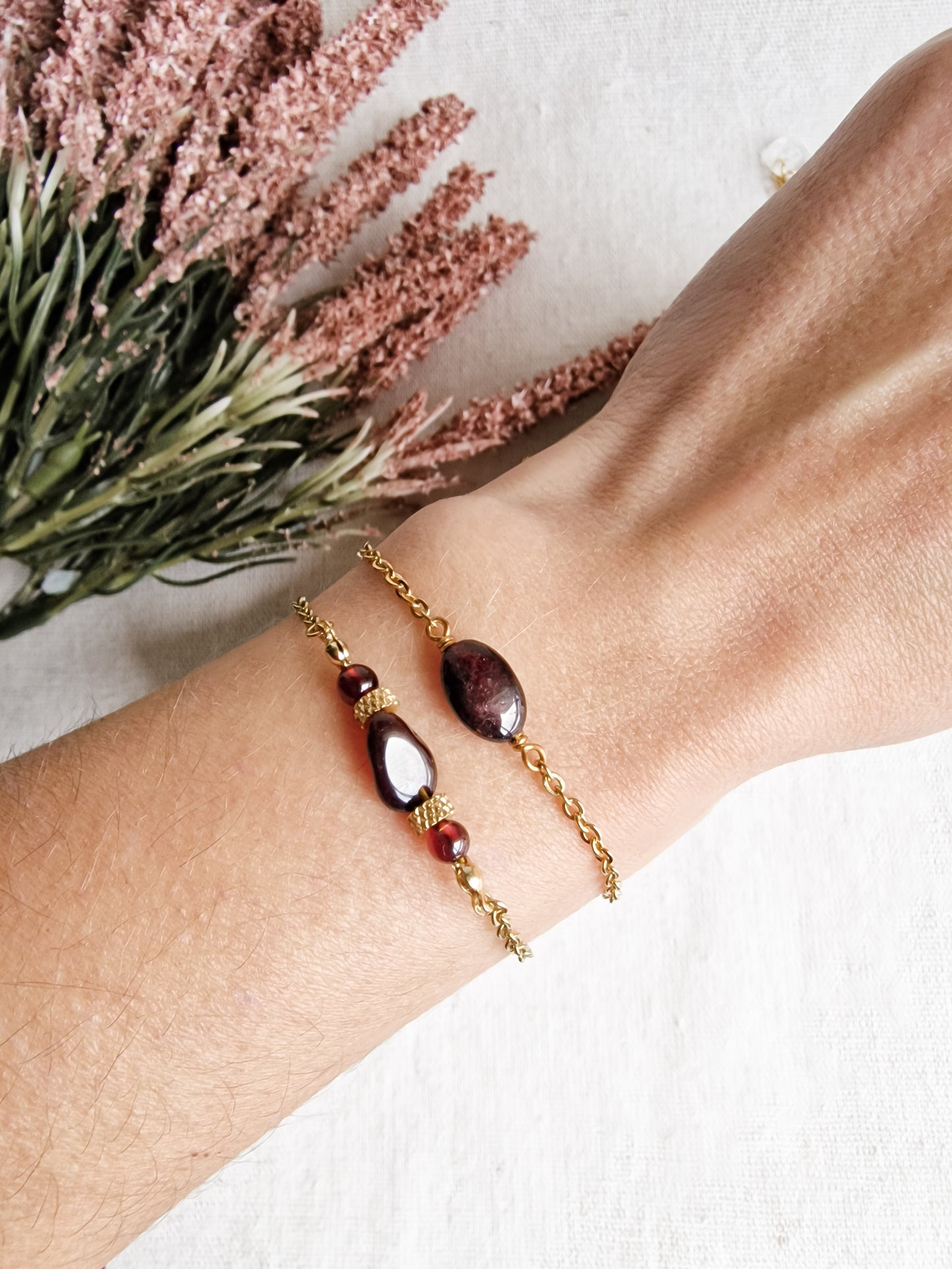 Pulsera Piedra Mes de Nacimiento Mini-Enero