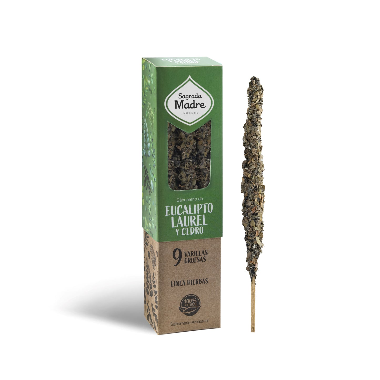 Incienso Línea Hierbas Eucalipto, Laurel y Cedro Sagrada Madre