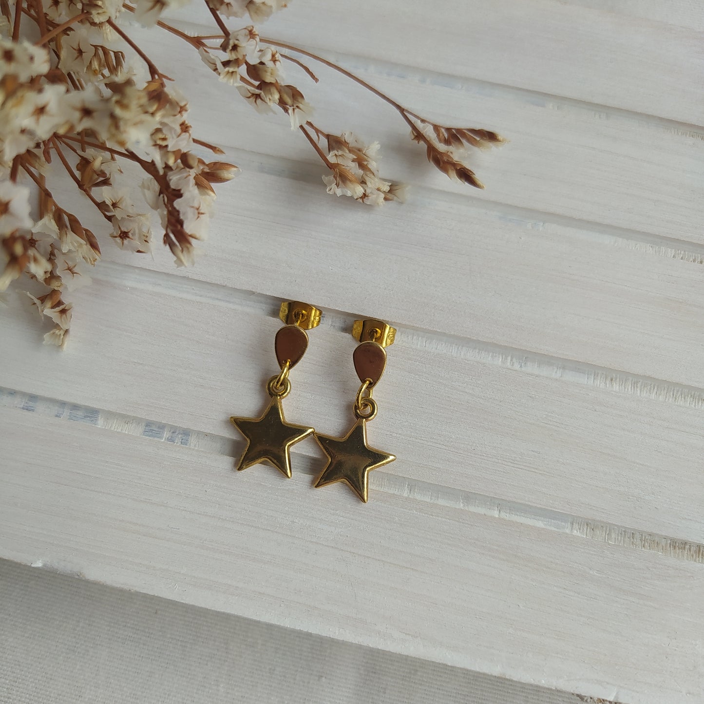 Pendientes Gold Star