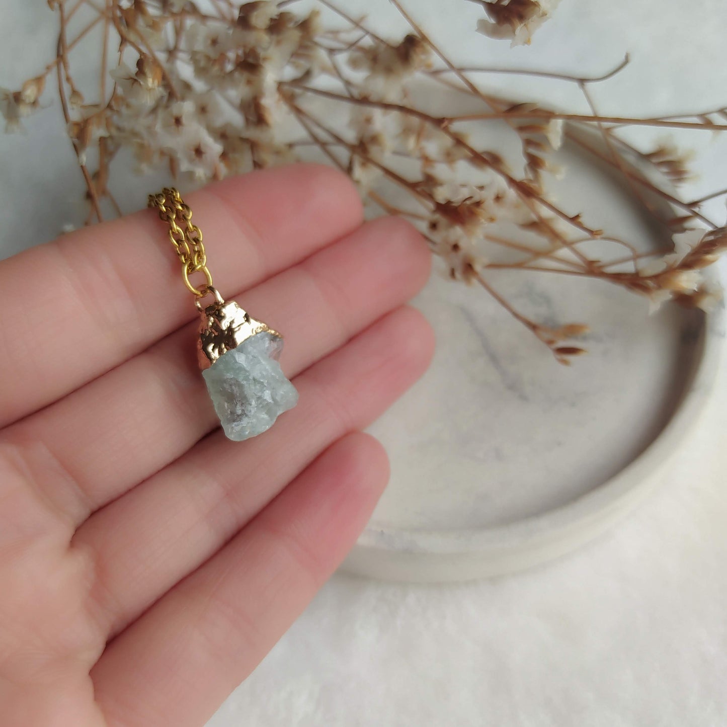 Collar Colgante Amazonita en bruto