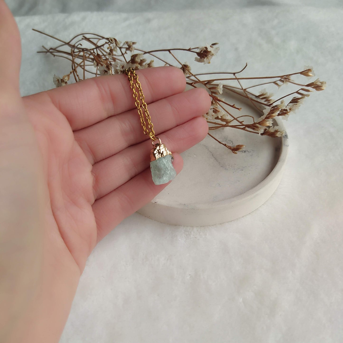 Collar Colgante Amazonita en bruto