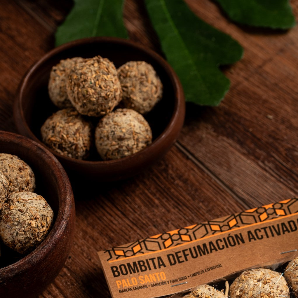 Bombita Defumación Activada Palo Santo Bolsa x4 Unidades