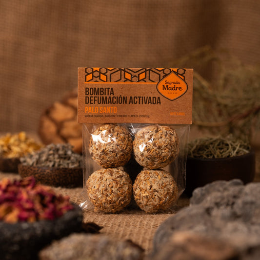 Bombita Defumación Activada Palo Santo Bolsa x4 Unidades