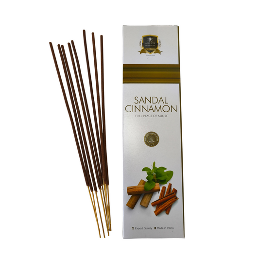 Incienso Premium Alaukik Sándalo Canela 30gr.