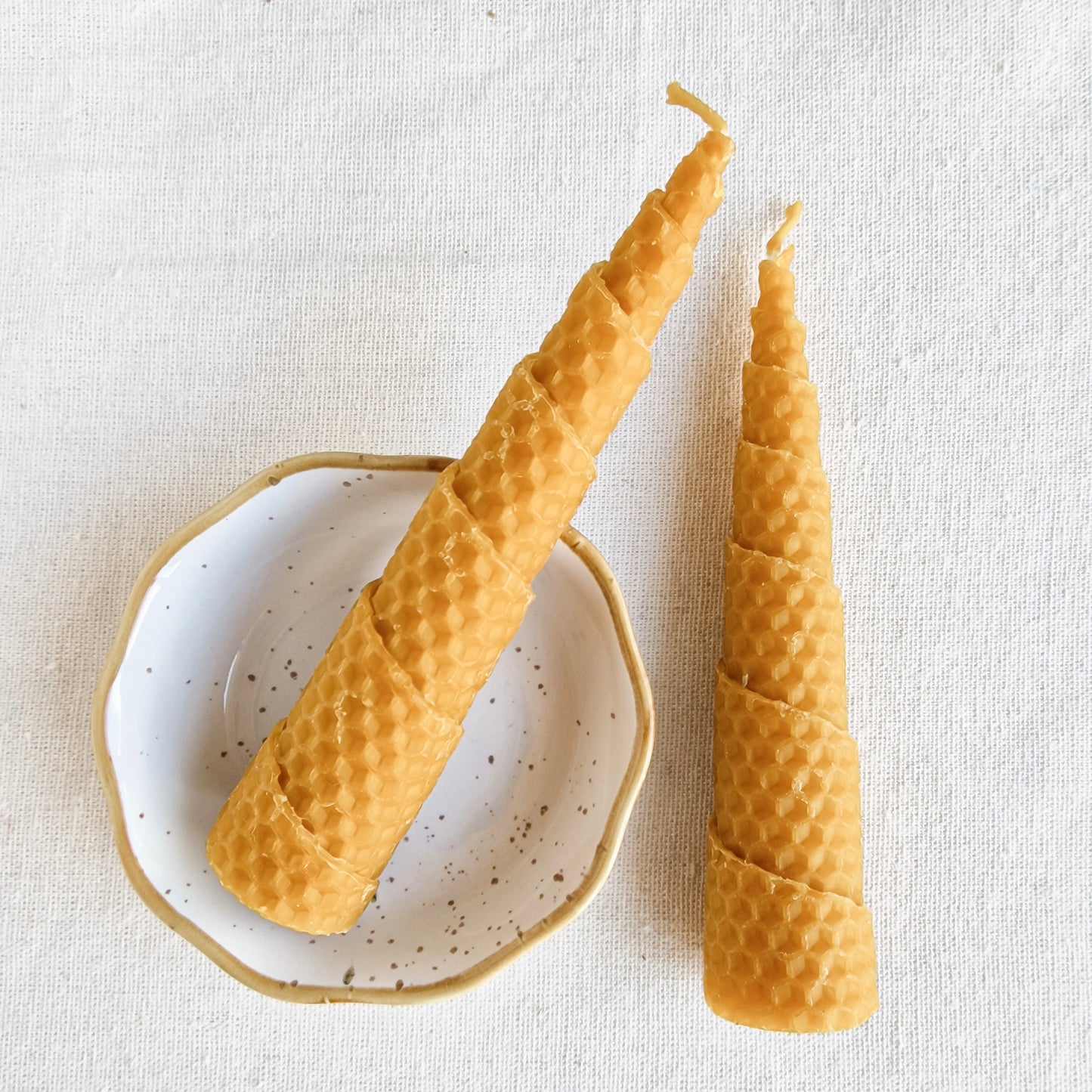 Vela de Miel clásica Espiral 3x15cm