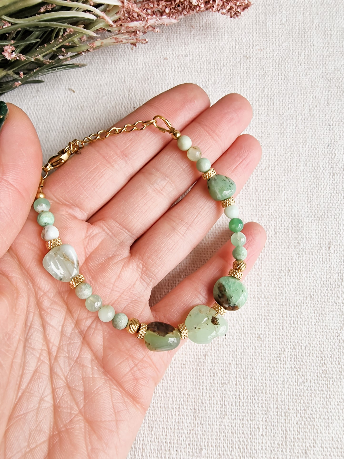 Pulsera Atlantis Crisoprasa