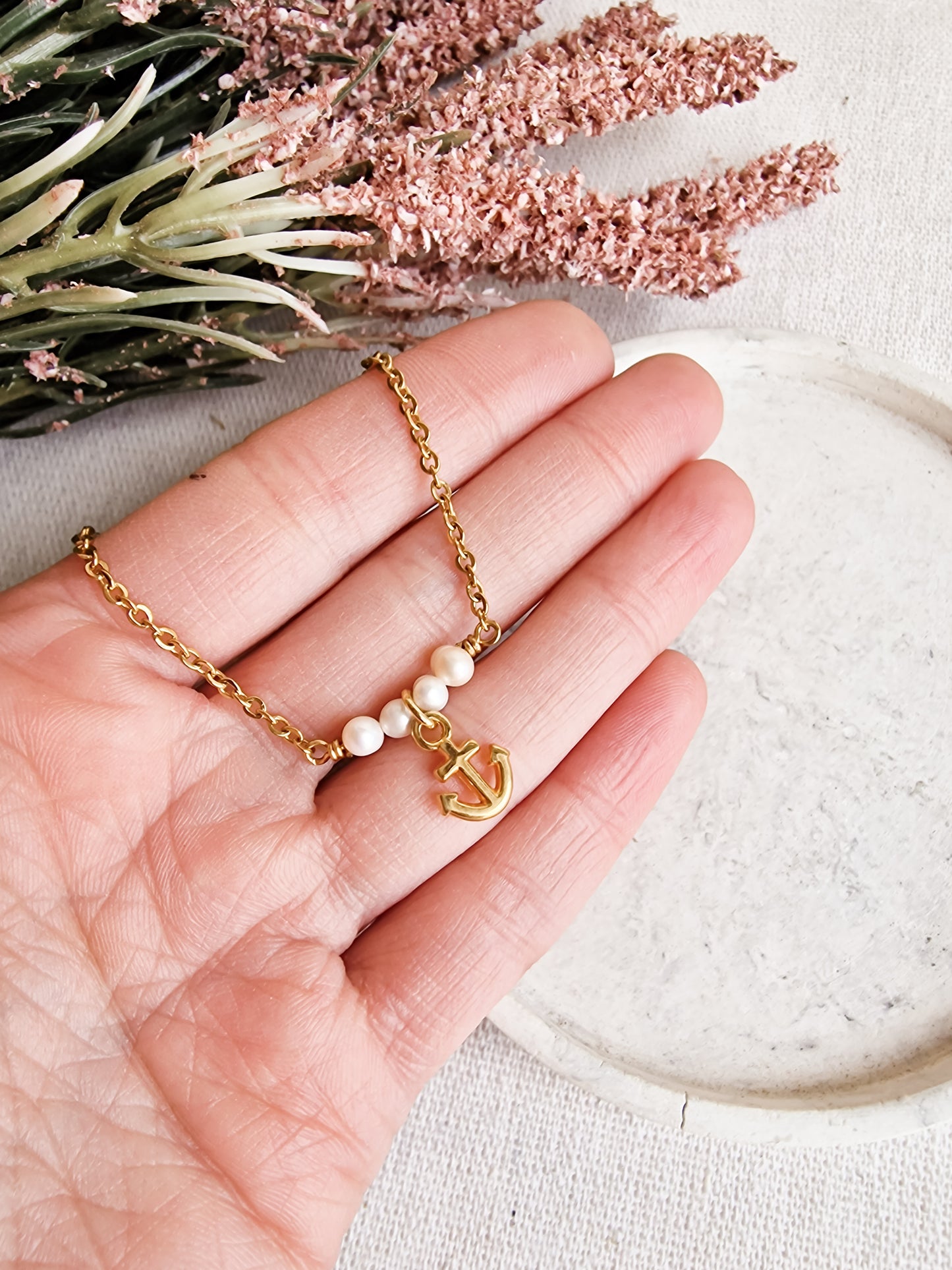 Pulsera Fein Colgante Ancla