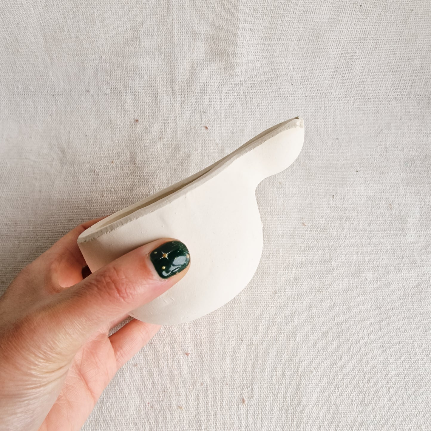 Quemador Sahumador de Cerámica Amarillo Pastel