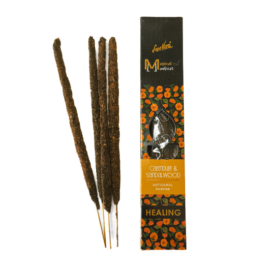 Incienso Artesanal de Caléndula y Sándalo para Manifestar Sanación.