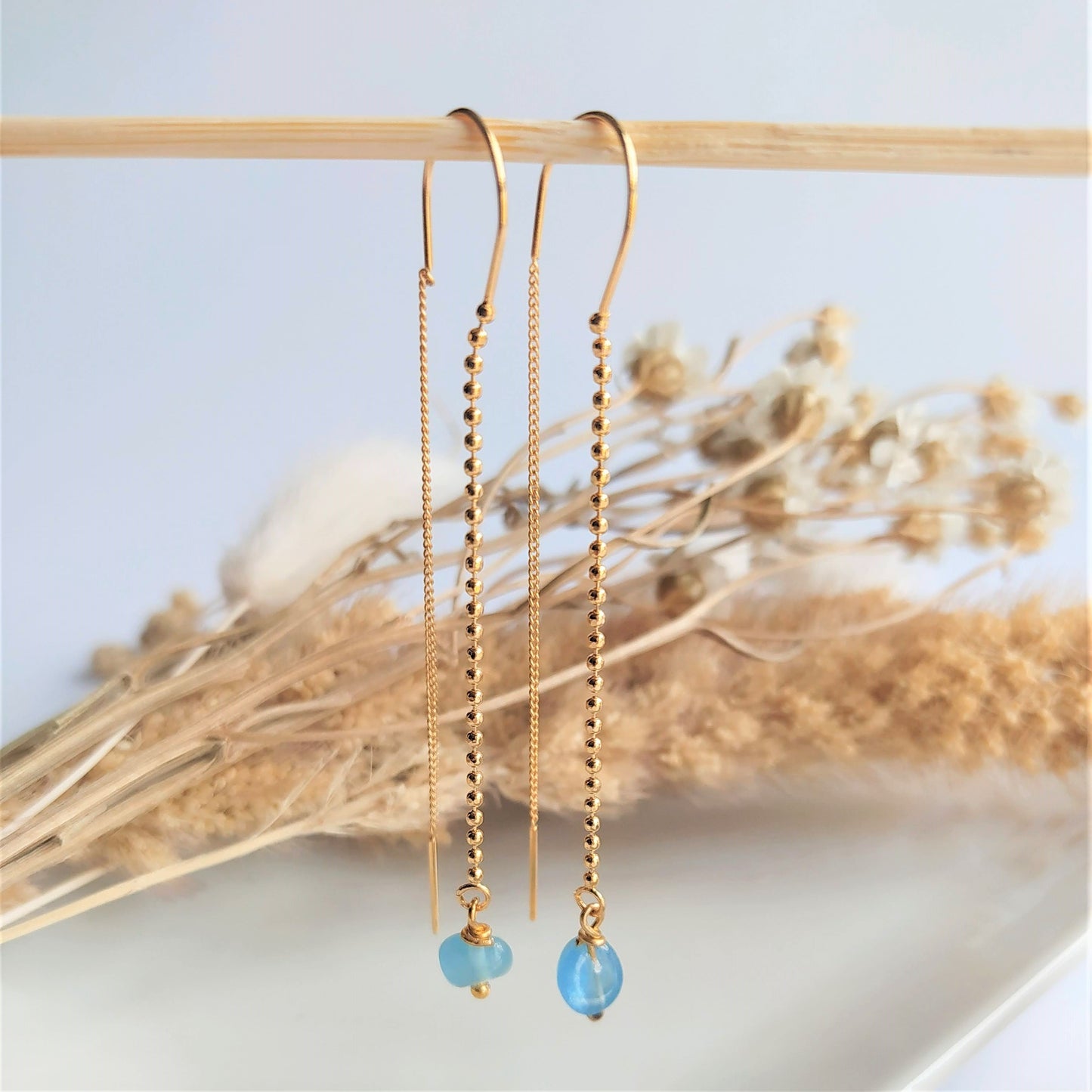 Pendientes Aguamarina