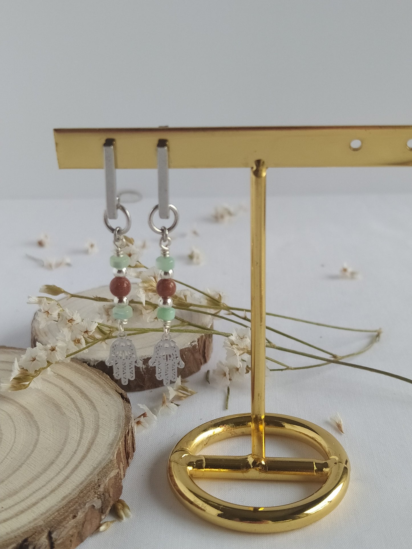 Pendientes Clara Plateado