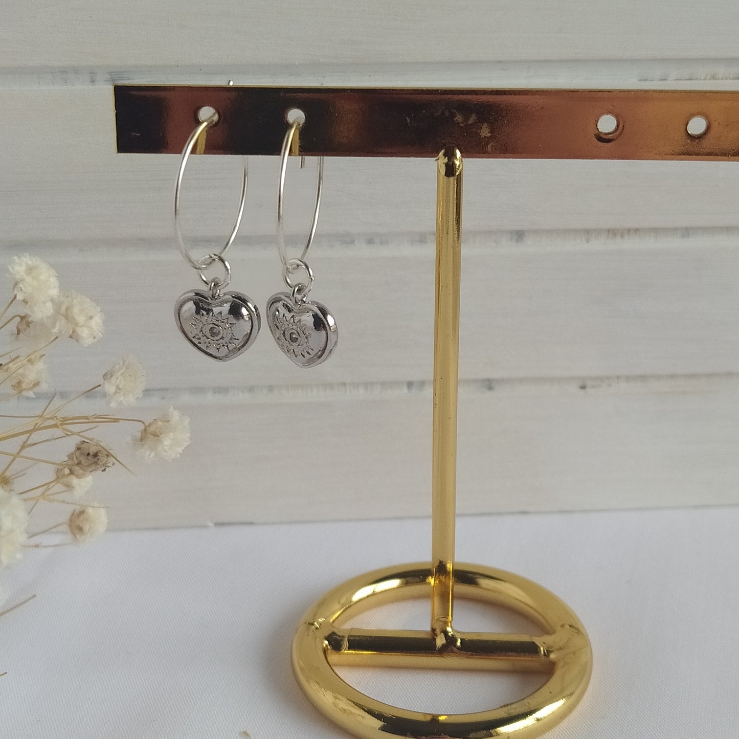 Pendientes Aro Karina Plateado