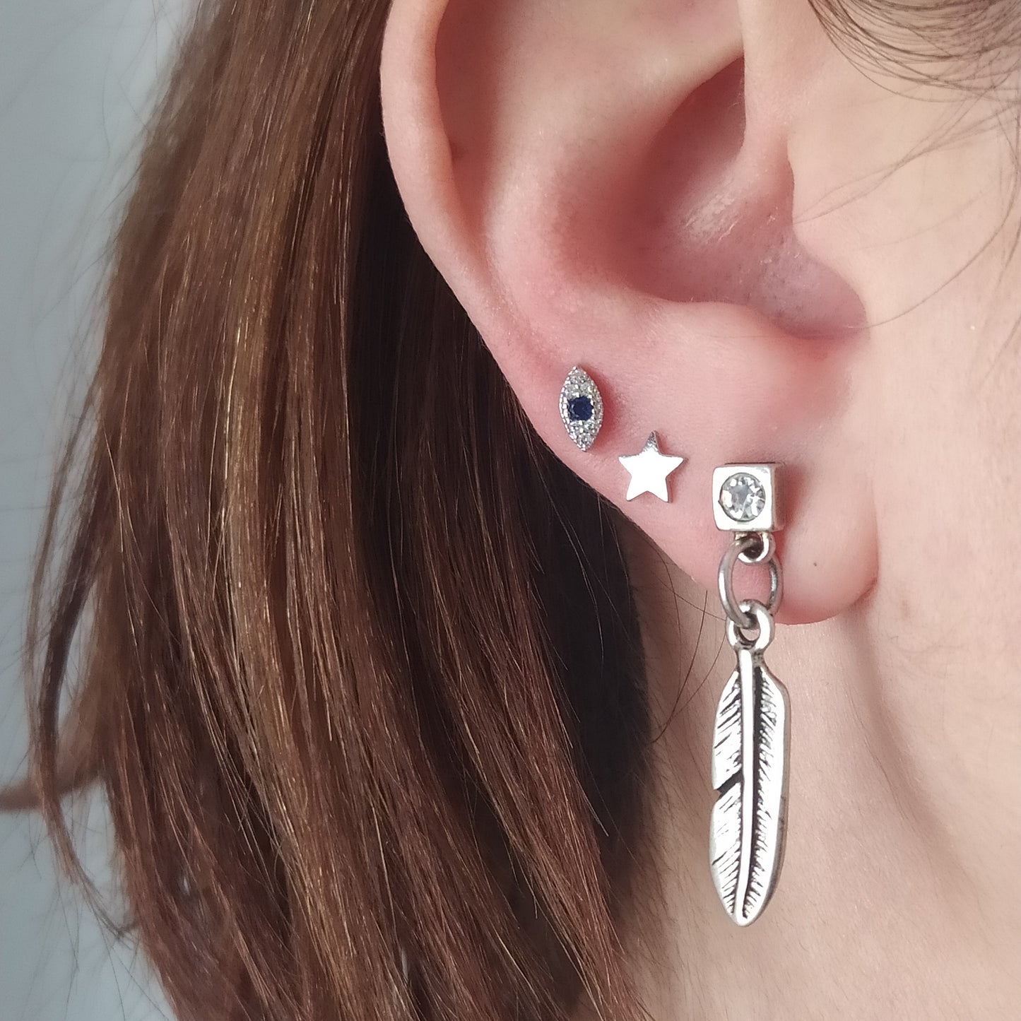 Pendientes Shiny Feather