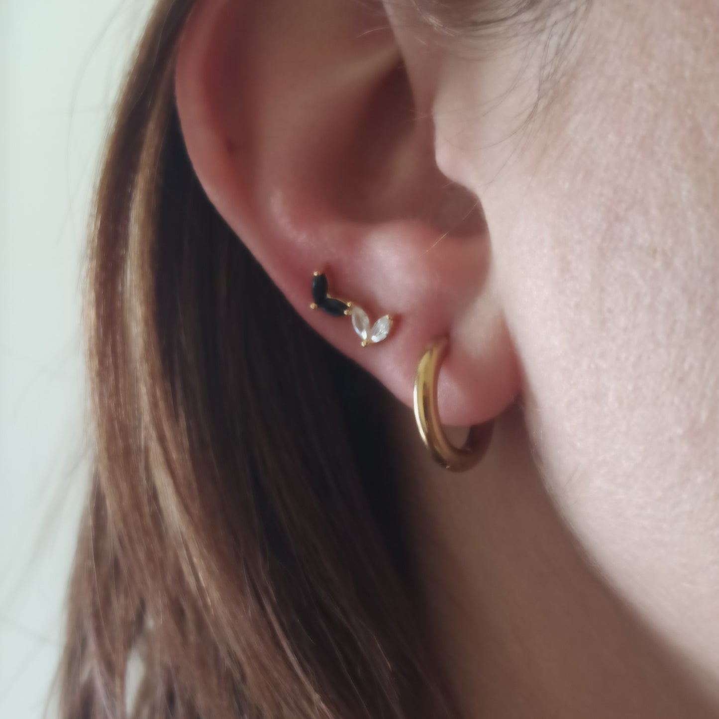 Mini Pendiente Plata Hase