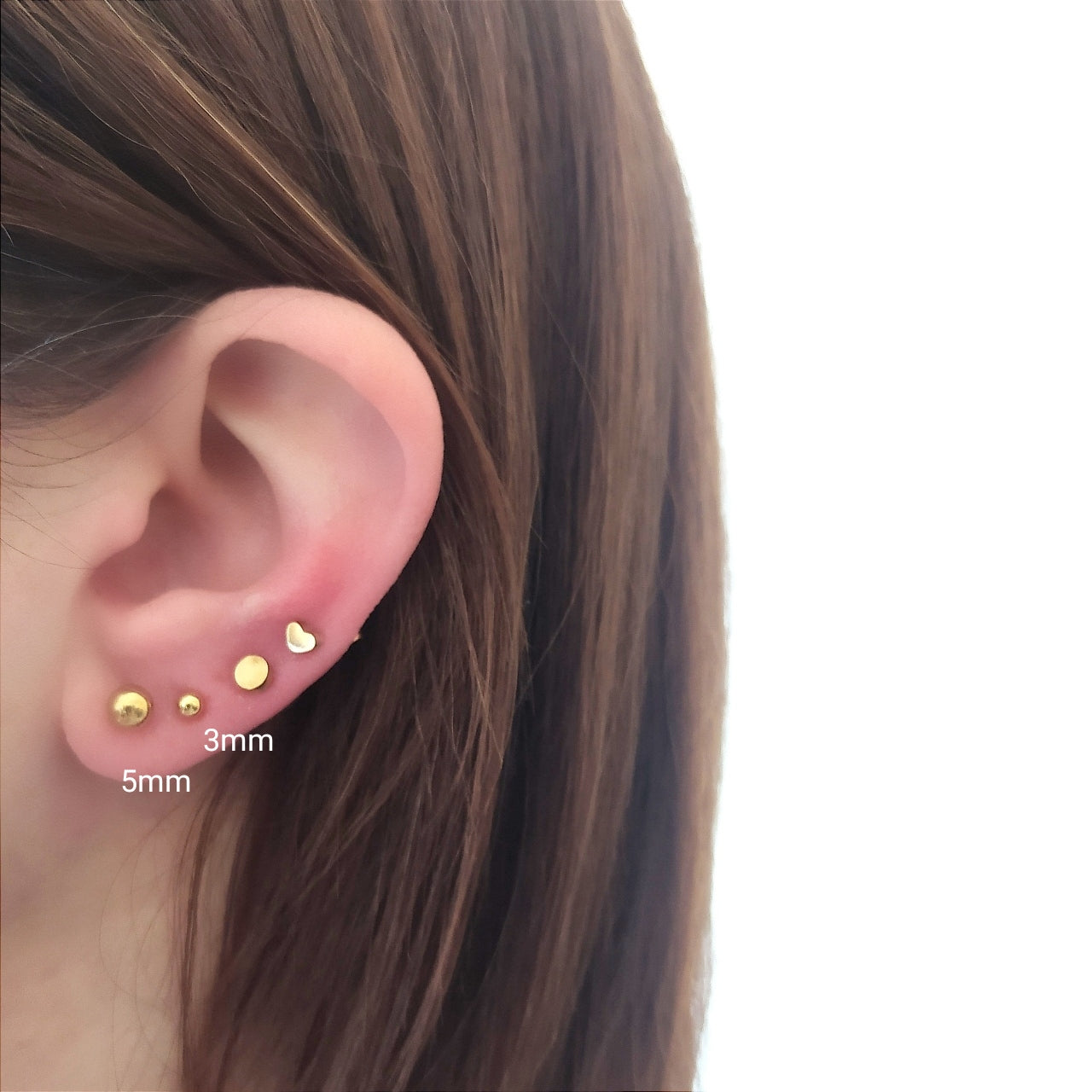 Pendiente Acero Bolita