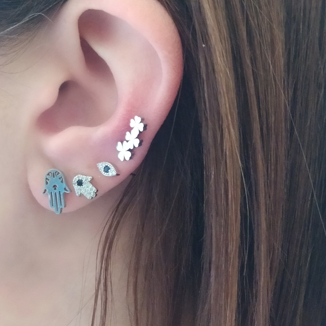 Mini Pendiente Plata Fátima