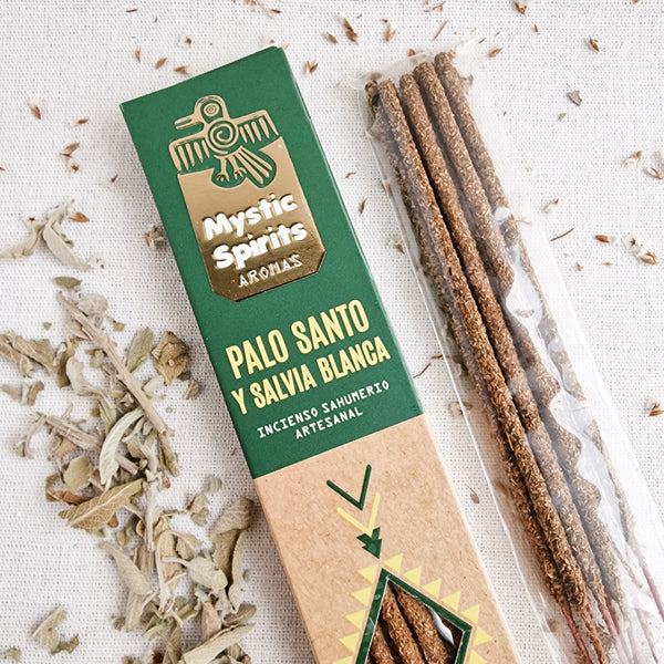 Incienso Orgánico Palo Santo y Salvia Blanca