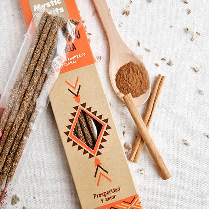 Incienso Orgánico Palo Santo y Canela | Atracción de Abundancia y Prosperidad