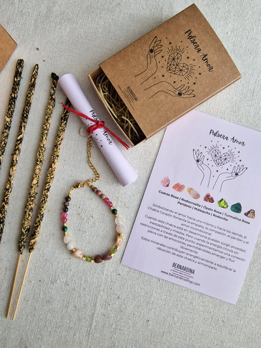 Kit Amor con Pulsera Energética e Inciensos