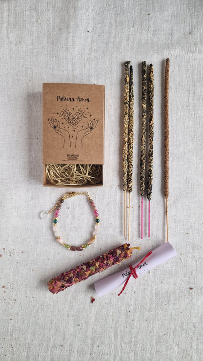 Kit Amor con Pulsera Energética e Inciensos