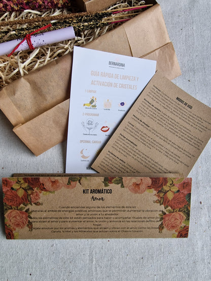 Kit Amor con Pulsera Energética e Inciensos