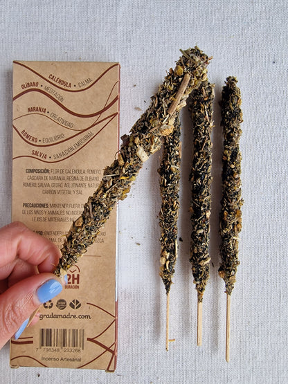 Incienso Sagrada Madre Energía Limpia Armonizar - Aroma Fresco y Amaderado