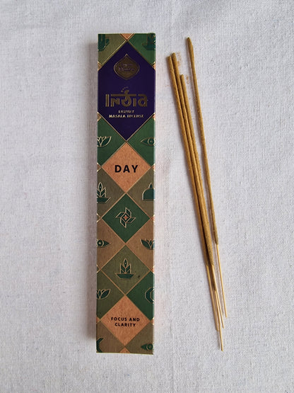 Incienso India Masala Día - Claridad y Enfoque | Aroma Nag Champa Rosa