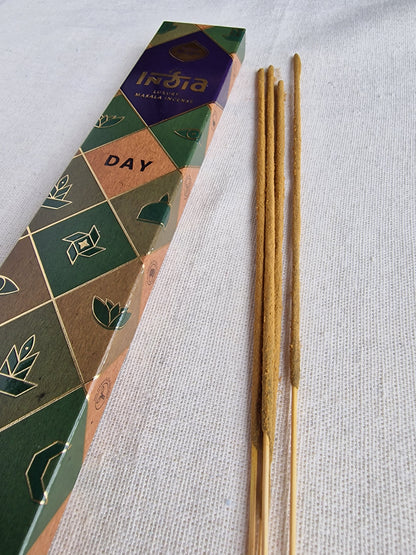 Incienso India Masala Día - Claridad y Enfoque | Aroma Nag Champa Rosa