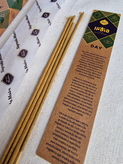 Incienso India Masala Día - Claridad y Enfoque | Aroma Nag Champa Rosa