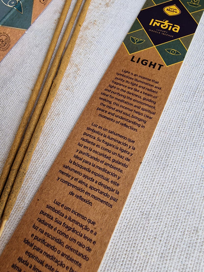 Incienso India Masala Luz - Guía y Claridad Espiritual | Aroma Nag Champa Sándalo