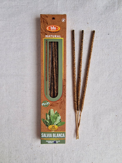 Incienso Orgánico de Salvia Blanca | Purificación y Limpieza Energética