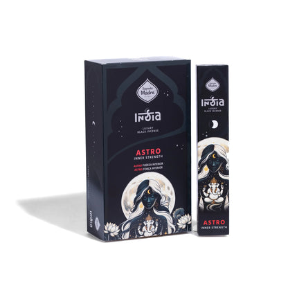 Incienso India Black Astro - Fuerza Interior | Aroma Pakeezah