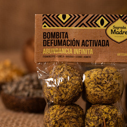 Bombita Defumación Activada Sagrada Madre Abundancia Infinita