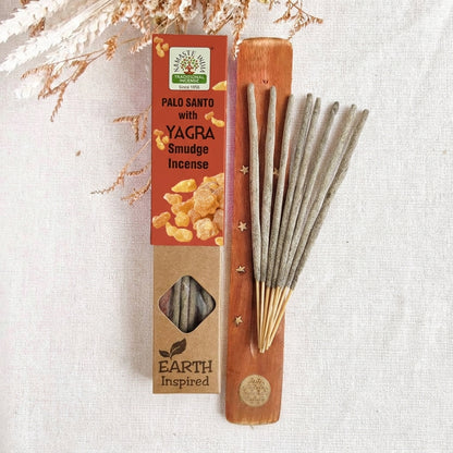 Incienso Artesanal Palo Santo y Yagra • Abundancia, Limpieza y Prosperidad
