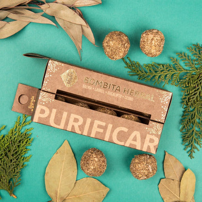 Bombita Herbal Sagrada Madre Purificar · Claridad mental y Limpieza