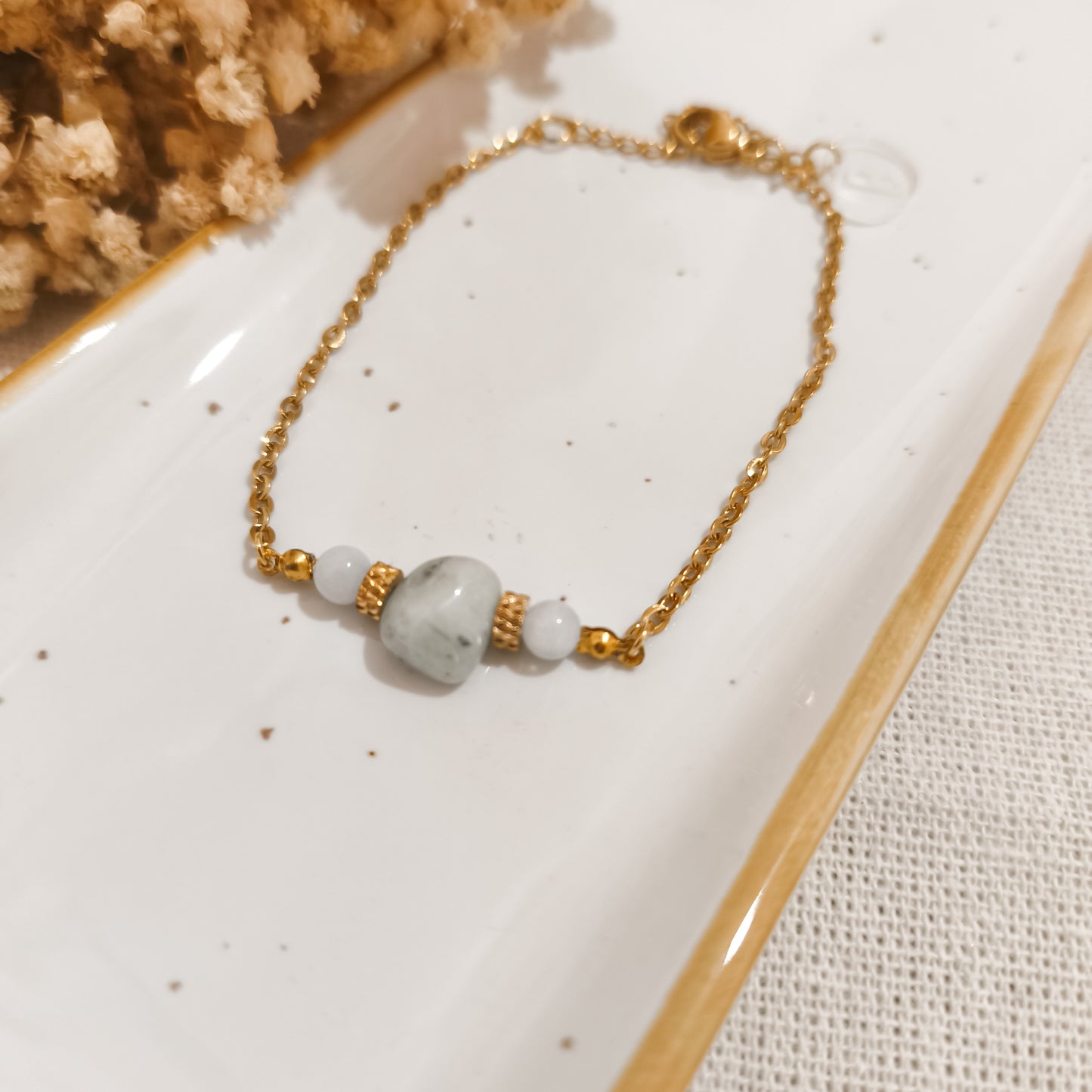 Pulsera Piedra Mes de Nacimiento Mini-Marzo