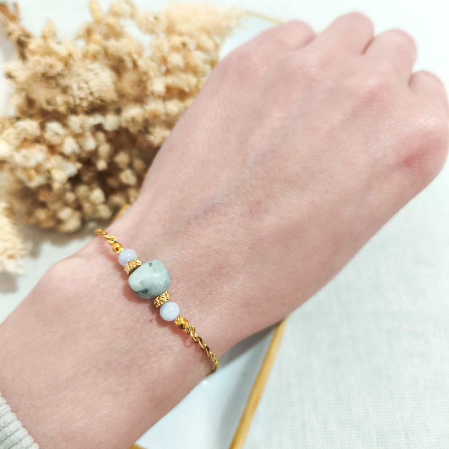 Pulsera Piedra Mes de Nacimiento Mini-Marzo