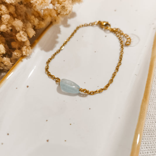 Pulsera Piedra Mes de Nacimiento Basic-Marzo