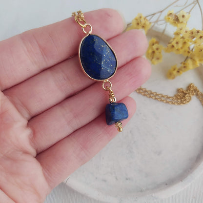 Lo elijas por su color, su diseño o su energía tranquila, el collar Julieta en Lapisláuli no te decepcionará.