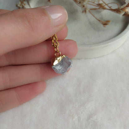 Collar Colgante Fluorita en bruto