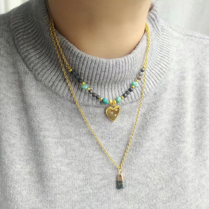 Collar Colgante Lapislázuli pulido