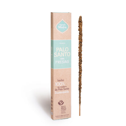 Incienso Palo Santo con Fresias Sagrada Madre · Amor y Purificación