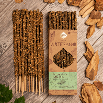 Incienso Artesano Sagrada Madre Palo Santo y Jengibre - Armonía y Confianza