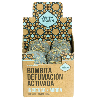 Bombita defumación activada Sagrada Madre Incienso y Mirra