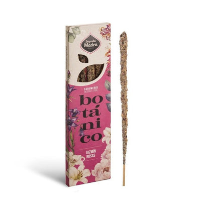 Incienso Sagrada Madre Botánico Jazmín y Rosas - Bienestar