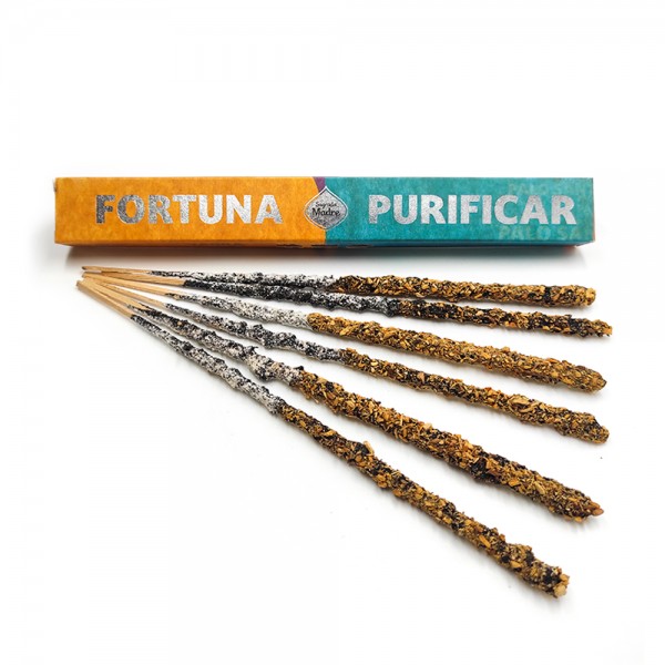 Incienso Natural Dúo Fortuna - Purificar de Yagra y Palo Santo