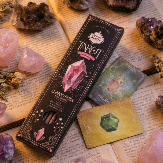 Incienso Tarot Gemas Cuarzo Rosa Sagrada Madre · Rosa Silvestre