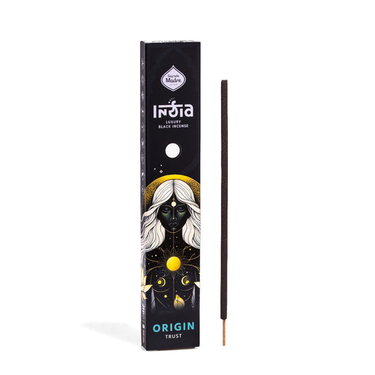 Incienso India Black Origen - Confianza | Aroma Guía Espiritual Amaderado y Dulce